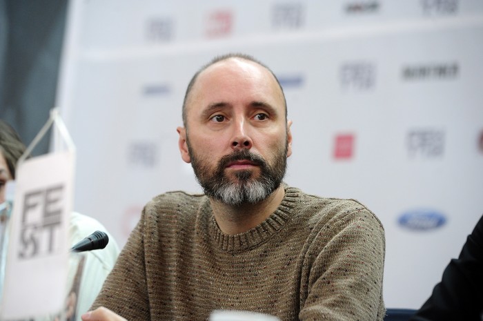 BEOGRAD 28.02.2018. Ekipa filma Agape na konferenciji za novinare povodom projekcije u okviru 46. fest-a. Goran Bogdan, glumac, Stanko Babic, producent, Pavle Cemerikic, glumac, Denis Muric, glumac, ...