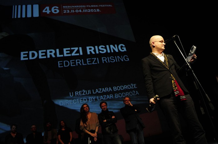 beograd 02.03.2018. dodeljene nagrade 46. festa u konkurenciji domaceg filma. pobednik ederlezi rising lazara bodroze najbolji glimac sebastijan kavaca najbolja glumica jessica stojadinovic stoya. ...