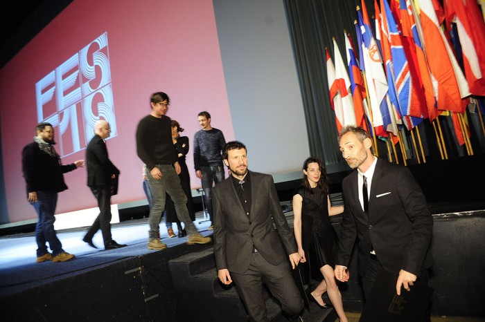 beograd 02.03.2018. dodeljene nagrade 46. festa u konkurenciji domaceg filma. pobednik ederlezi rising lazara bodroze najbolji glimac sebastijan kavaca najbolja glumica jessica stojadinovic stoya. ...