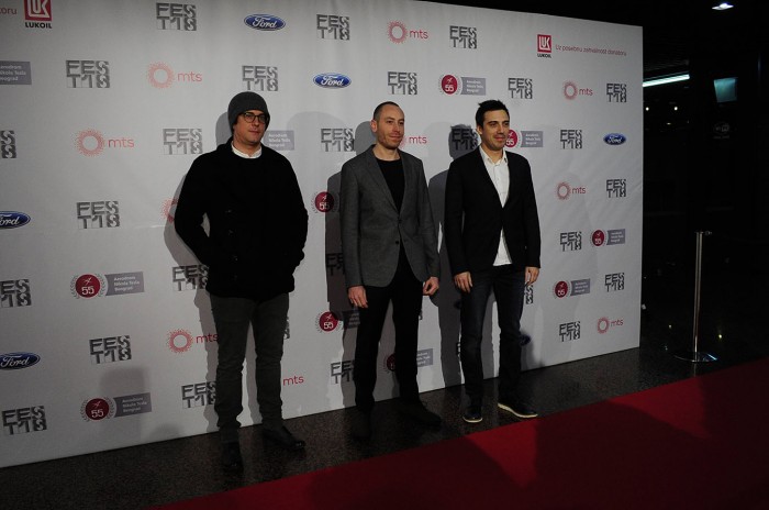 beograd 25.02.2018. FILM: EDERLEZI RISING, Stoya, glumica, Sebastian Cavazza, glumac, Lazar Bodroža, reditelj. foto dusan milenkovic