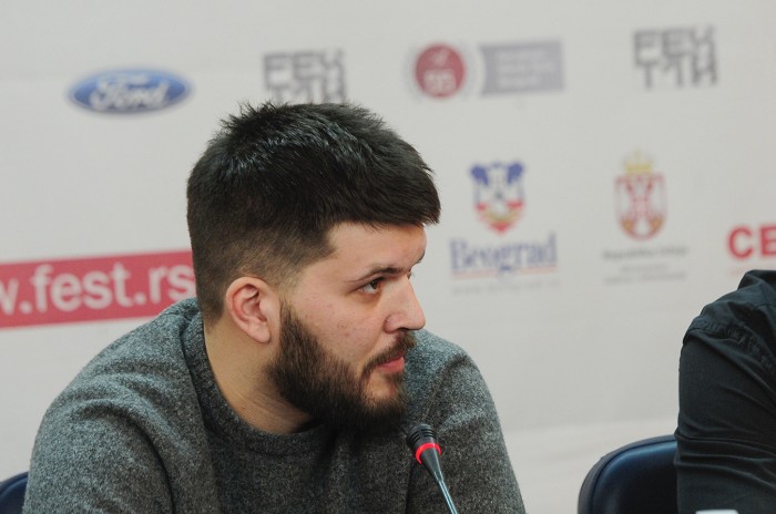 beograd 26.02.2018. FILM: BANDITI U POTRAZI ZA MAMOM, Kosta Ristić, reditelj, Mina Stojadinović, producent, Višnja Nikitin, izvršni producent. foto dusan milenkovic