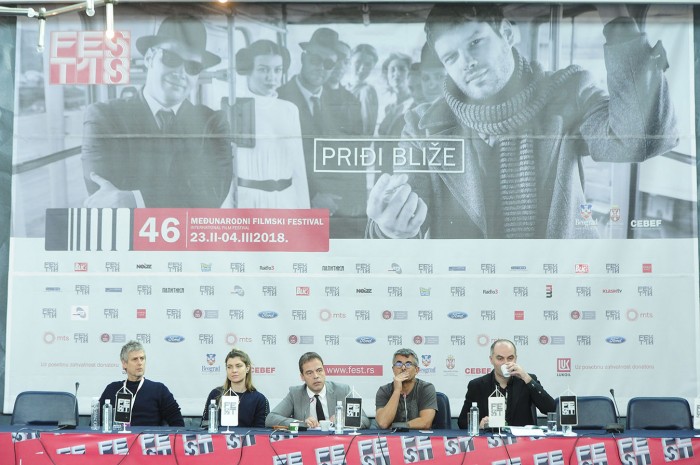 beograd 02.03.2018. ekipa filma The place (Paolo Genovese, Vittoria Puccini, Fabrizzio Lucci) odrzala je koferenciju za novinate povodom projekcije na 46. fest-u. foto dusan milenkovic