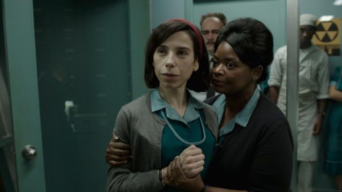Sally Hawkins and Octavia Spencer in the film THE SHAPE OF WATER. Photo courtesy of Fox Searchlight Pictures. © 2017 Twentieth Century Fox Film Corporation All Rights Reserved